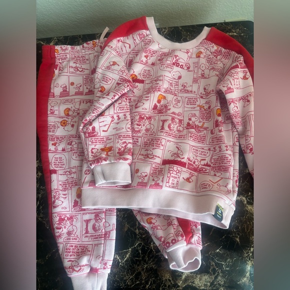 Peanuts/Puma‎ Pink jogger set - Picture 1 of 3